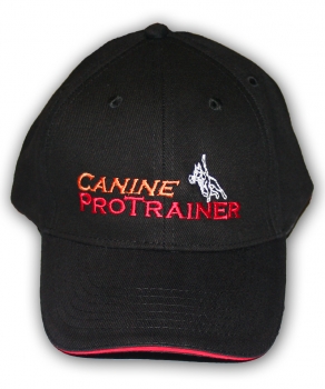 Canine ProTrainer Cap - Schwarz/Rot - One Size